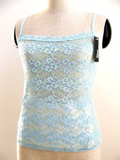 A0546 NATORI Underneath Stretch Lace Camisole, 142006, BLUE, Size=MEDIUM