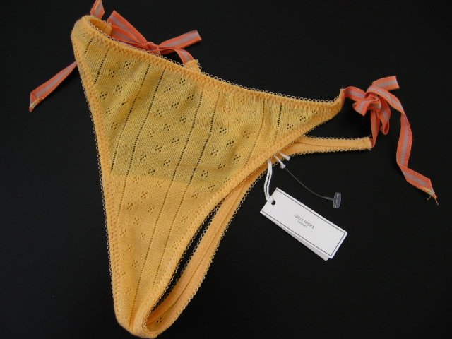 A295T ABERCROMBIE GILLY HICKS SUN THERMAL SIDE-TIES THONG, SIZE EXTRA SMALL
