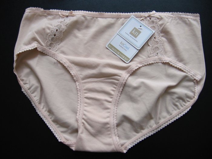 A001H KAREN NEUBURGER knCool PIMA COTTON HIPSTER NUDE SIZE SMALL