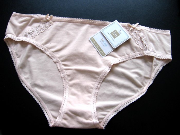 A001H KAREN NEUBURGER knCool PIMA COTTON BIKINI NUDE SIZE EXTRA LARGE