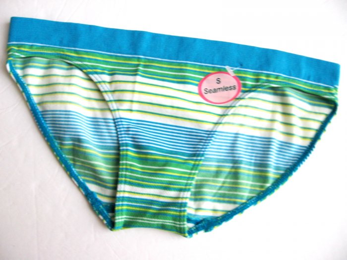 X141 TERI INTIMATE BLUE/YELLOW SEAMLESS MICROF BIKINI SMALL