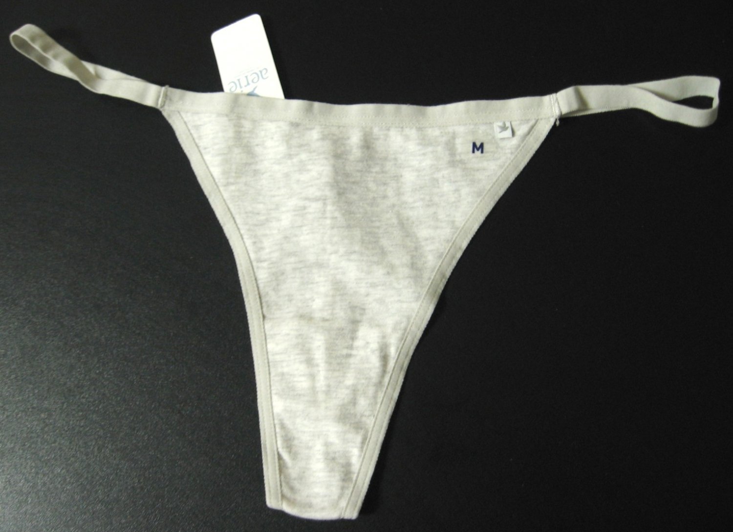 A0052 Aerie by American Eagle Stretch Cotton G-String Gray Size = SMALL