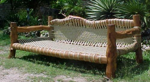 authentic three seater funzi seat (wooven base)