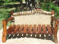 authentic Three seater funzi couch(wooden base)