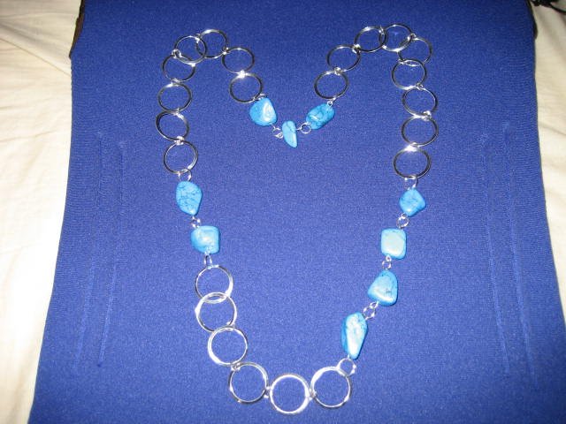 2-3-4 Blue Stone Necklace