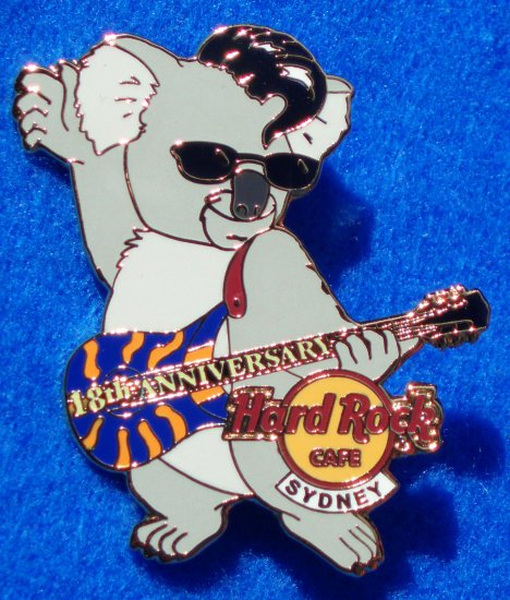 HARD ROCK CAFE SYDNEY 18TH ANNIVERSARY KOALA PIN