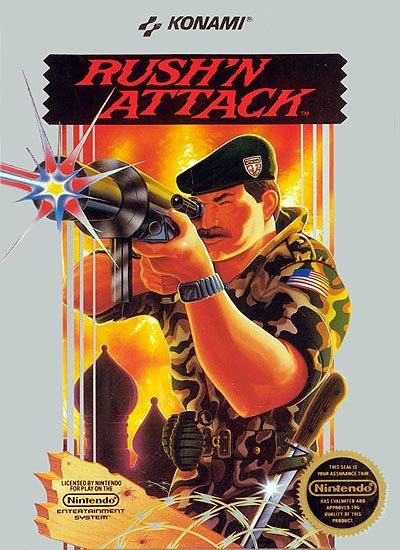 RUSH N ATTACK Nintendo NES Game * free shipping *