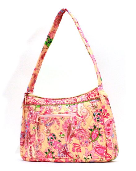 PINK PAISLEY QUILTED HANDBAG