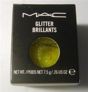 W0W MACS PRO GLITTER BRILLANTS CRYSTALIZED YELLOW in 1/4 sample sz jar