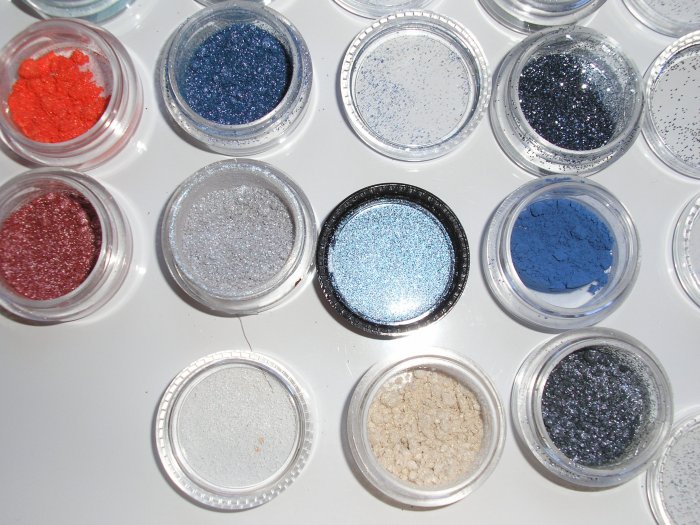 mac glitter brillants GREY W0W~~~1/4 TSP SAMPLE SZ