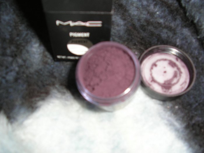 mac pro pigment nacturnal plum matte 1/4 tsp sample in jar HOT