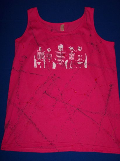 DIY My Chemical Romance Tank Top - Pink - Sz L-XL - Gerard Way and The Black Parade
