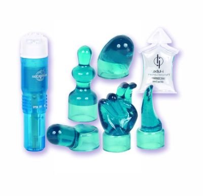 Blueberry iVibe Pocket Rocket with 5 Sleeves and iLube