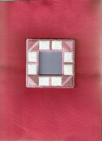 4 x 4 Handmade Plastic Canvas Photo Frame Magnet (3)