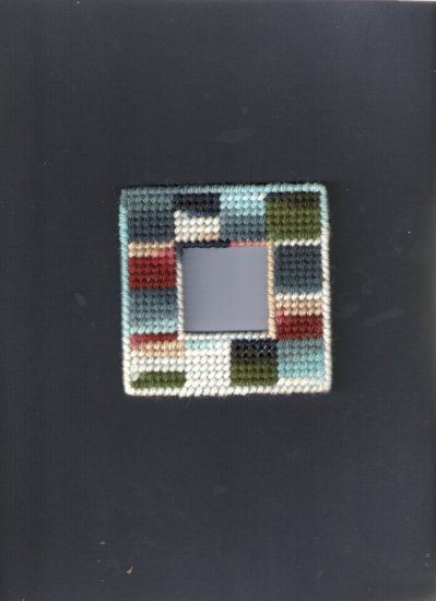 4 x 4 Handmade Plastic Canvas Photo Frame Magnet (1)