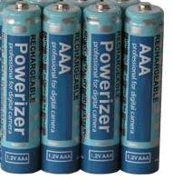 4 AAA NiMH Rechargable 850 MaH Batteries
