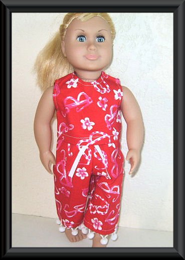 New Doll Clothing - Summer Things Capri Set for American Girl Doll