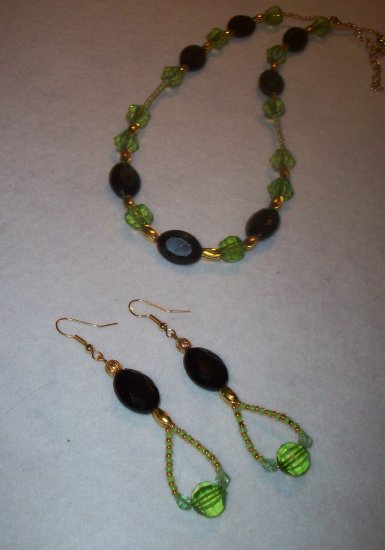 Gold Green & Black Set