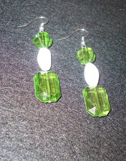 Green & White Dangle