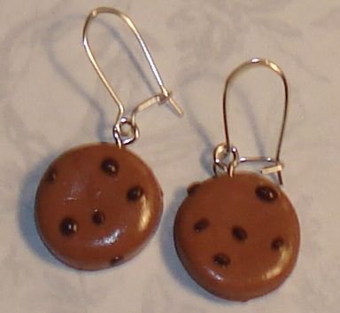 Chocolate Chip Cookie Earrings