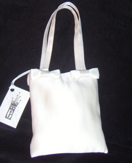 Erin Cole Silk Satin Bridal Purse with Bows