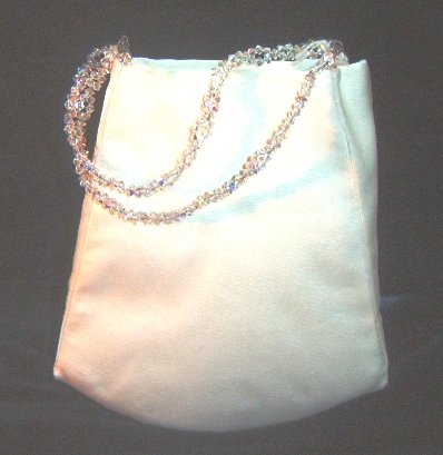 Lynn Litwin Silk Bag w/ Swarovski Crystal Handles