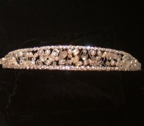 Winters Frost Tiara in Silver and Frosted Crystals