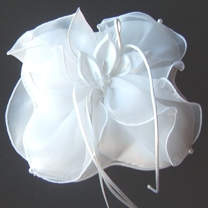 Calla Creations Organza & Satin Ringbearer Pillow