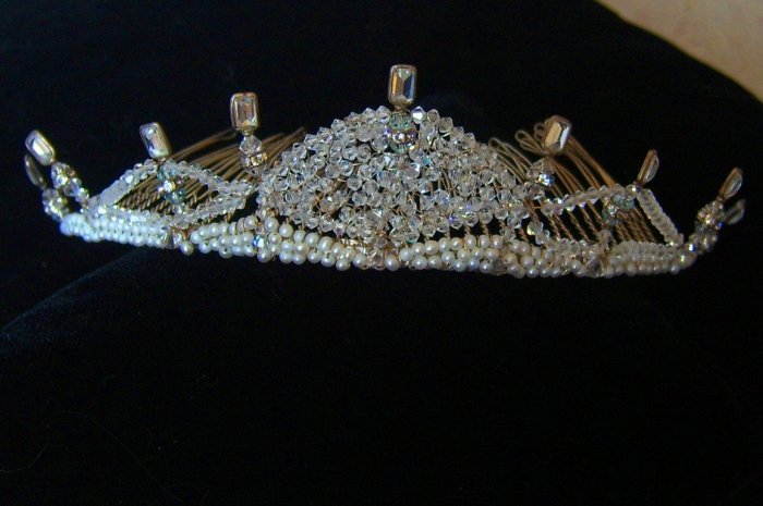Brianna Crystal Tiara - Made in Any Color Swarovski Crystal