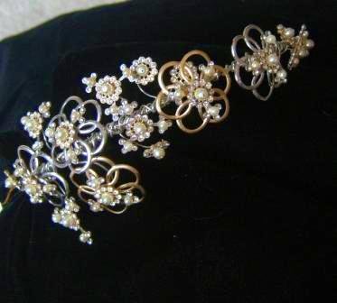 Forbidden Fruit Band Style Tiara by Debra Moreland for Paris