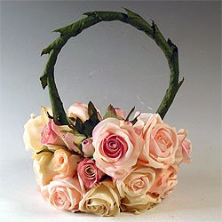 Roses Flowergirl Basket - Custom made in any color or combination!