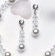 Grace Crystal and Pearl Drop Earring