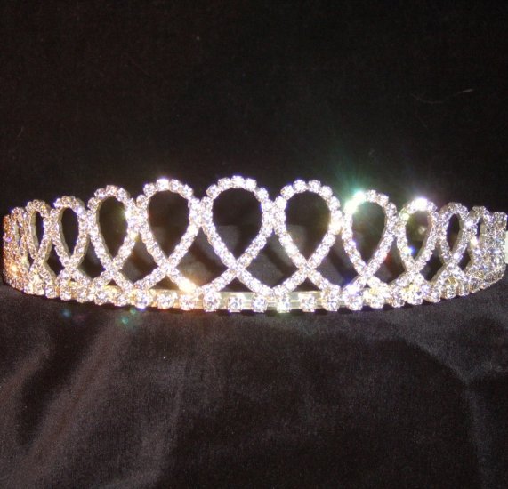 Laila Looped Clear Crystal Tiara