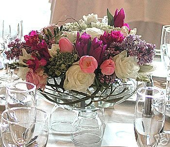 The Water Lily Bowl in Clear Glass for Centerpieces, for your home...