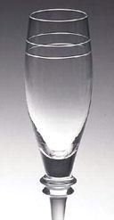 Measured Elegance 11.25" Tall Champagne Flute Pair by Wine things