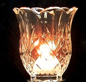 Specially Priced St. George Crystal Tall Scallop Cut Crystal Votive