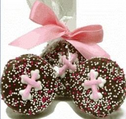Christening/Communion Favors - hand dipped and decorated Chocolate covered Oreos