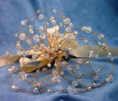 Crystal Flower Bouquet by Elizabeth Claire