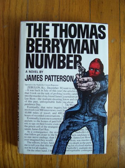 The Thomas Berryman Number by James Patterson HB DJ 1st 1976