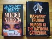 Lot of 2 by Margaret Truman 1st Edition HB DJ Murder at CIA & National Cathedral