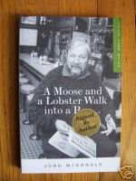 Moose and Lobster Walk into a Bar John McDonald Signed