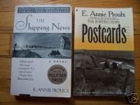 Lot of 2 tpb by E. Annie Proulx The Shipping News (Pulitzer Prize winner!) & Postcards