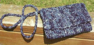 HOW TO Knitting Pattern Knit Twisted Ribbon Mini Bag Handbag Evening Purse 9428