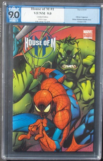 HOUSE OF M #1 CGC 9.0 VF/NM