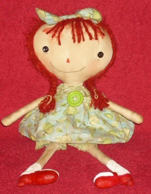 Green Apples and High Hills Raggedy Dollie