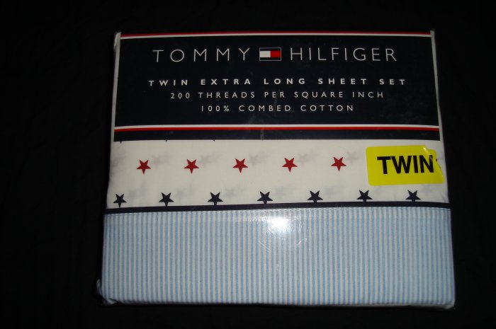 Tommy Hilfiger Union Twin XL Extra Long Sheet Set Dorm Bedding