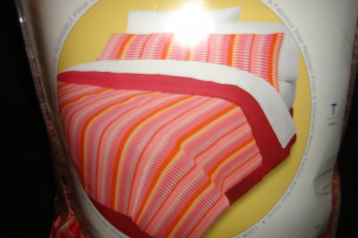 HOT PINK TWIN COMFORTER SHAM SET XL SHEET SET DORM 5PC