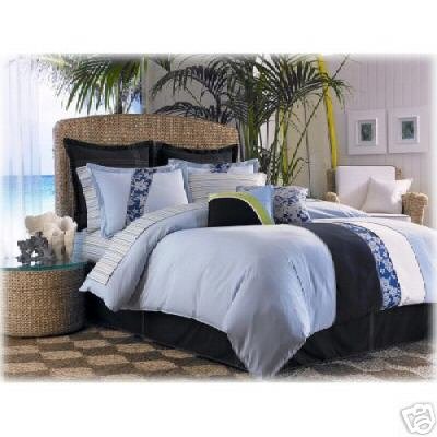 Nautica Board Short Twin Comforter SET & XL Sheet Set 5 pc Dorm Bedding