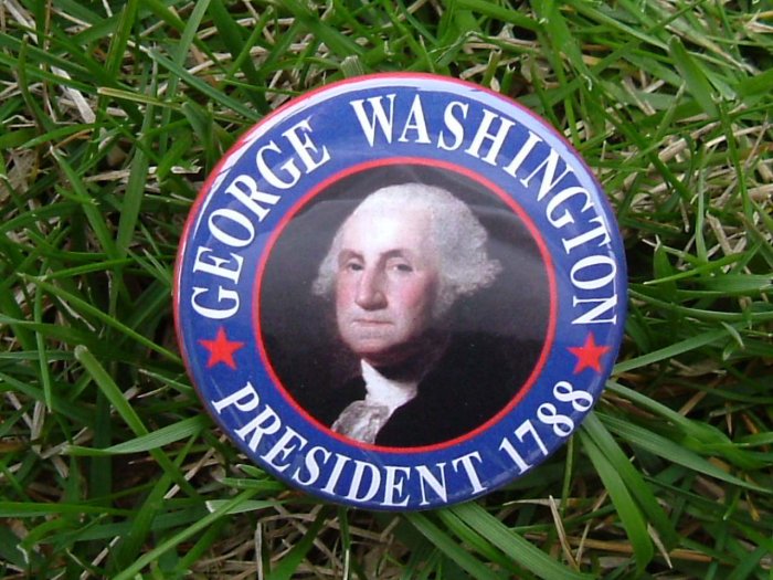7-PACK OF BUTTONS CREATED IN HONOR OF PRESIDENT GEORGE WASHINGTON OUR 1ST PRESIDENT