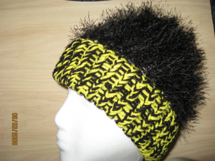 Pittsburgh Fun Fur hat with brim